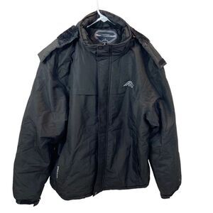 New without Tags Otu Brand Mens Waterproof Ski Jacket with Hood Black Large‎